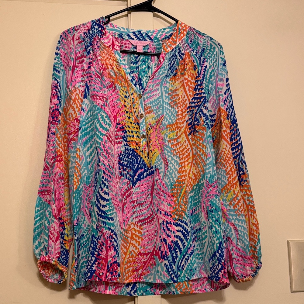 Lilly Pulitzer Elsa Silk Blouse